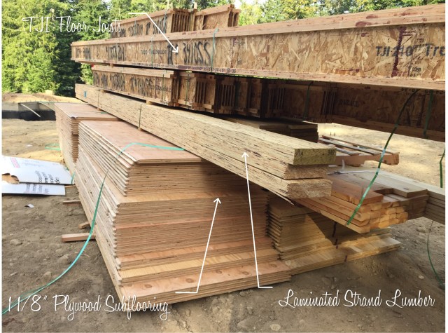 A lot of the lumber for the house was delivered this week!